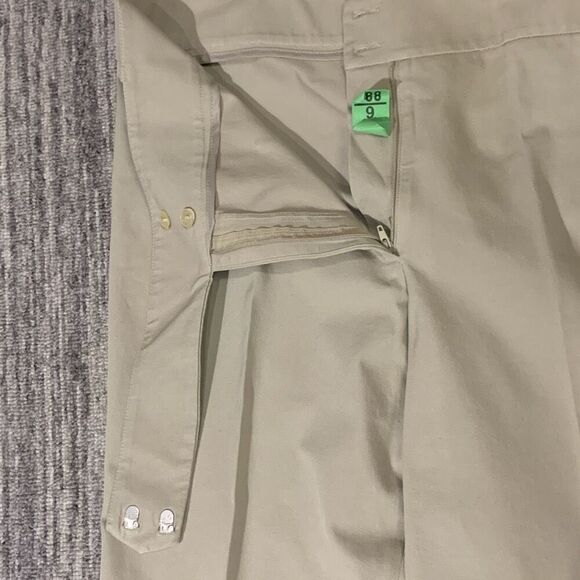 Mimi Maternity Womens Size Medium Chino Dress Pants Tan Zip Spandex Stretch - Picture 4 of 8